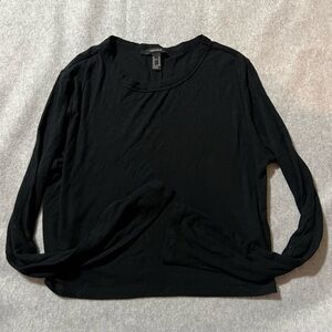Forever 21 Classic Black Long Sleeve Tee